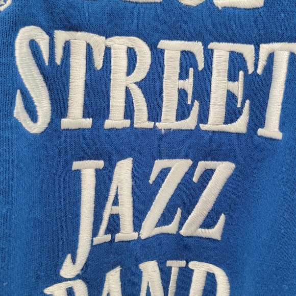 Vintage Blue Street Jazz Band Fresno California Santee Sweats Heavyweight XL - Picture 7 of 8